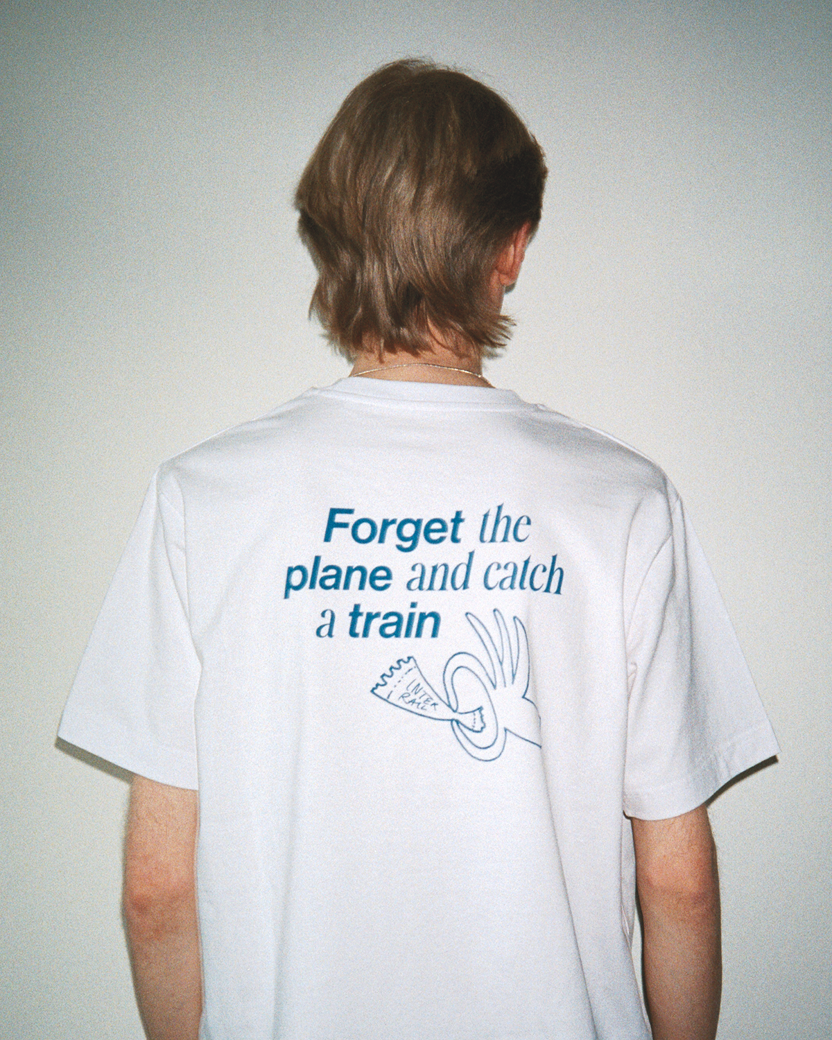 CATCH A TRAIN T-SHIRT (BLUE)